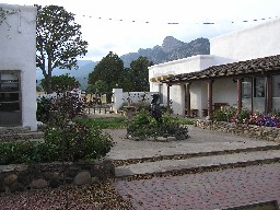 The courtyard at the Casa De Gailvan